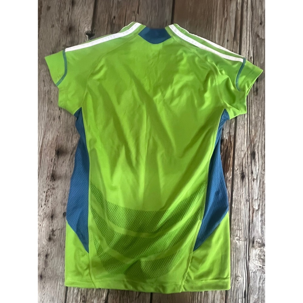 Adidas Seattle Sounders FC Jersey Xbox 360 Live Green Blue Womens Medium Soccer - Picture 8 of 8